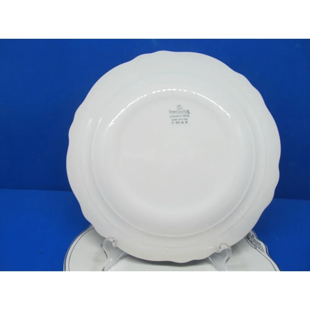 Homer Laughlin Virginia Rose Patrician F44 N8 Luncheon Plates Set Of 2 Plates GC